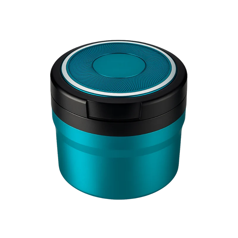 Champ Mini Auto Aschenbecher mit LED Beleuchtung Blue