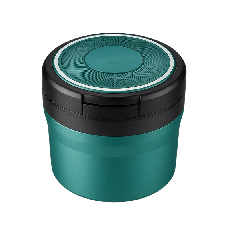 Champ Mini Auto Aschenbecher mit LED Beleuchtung Green