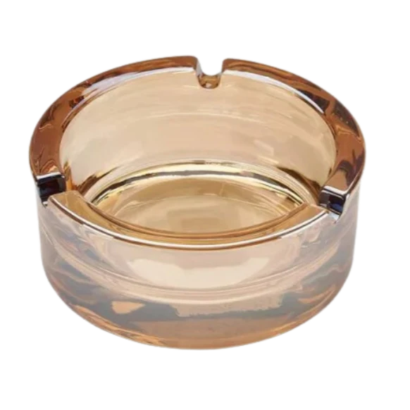 Champ Rainbow Glas Aschenbecher rund Gold