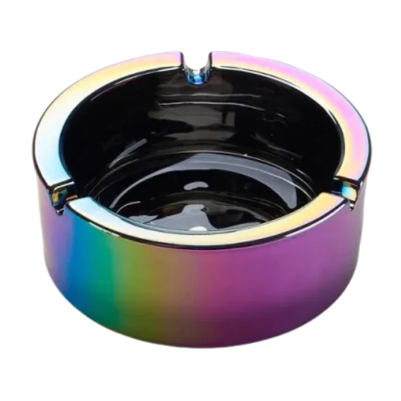 Champ Rainbow Glas Aschenbecher rund Allcolor