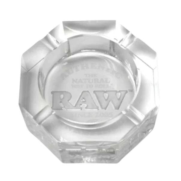 RAW Crystal Ashtray - Kristallglas Aschenbecher - Massiv - 13cm