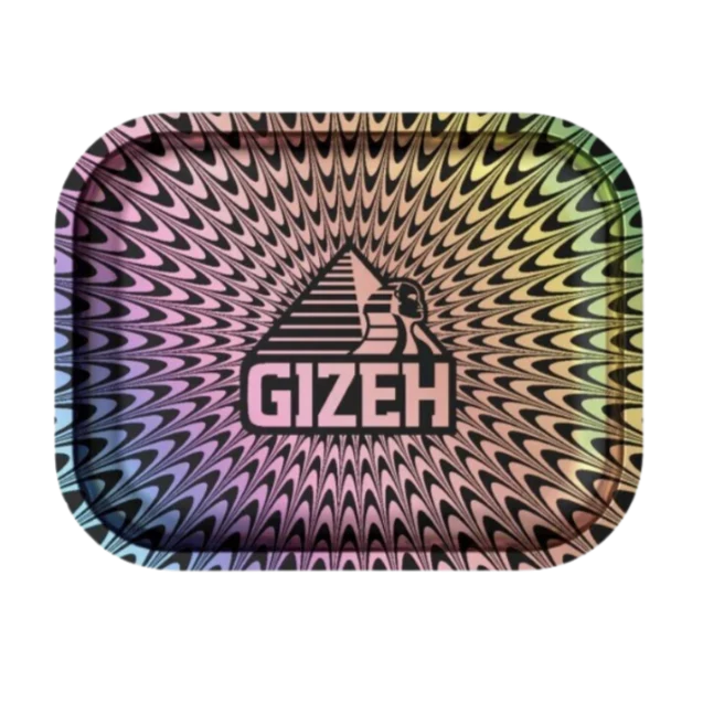 GIZEH - Rolling Tray Smal - 18 x 14cm - Trippy colored - Small