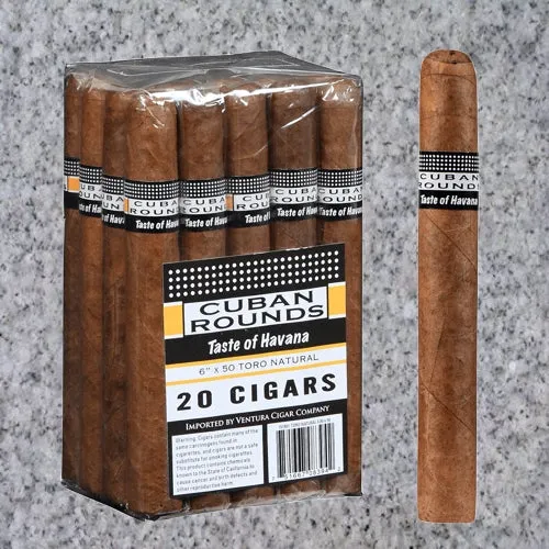 CUBAN ROUNDS TORO NATURAL (6" x 50)