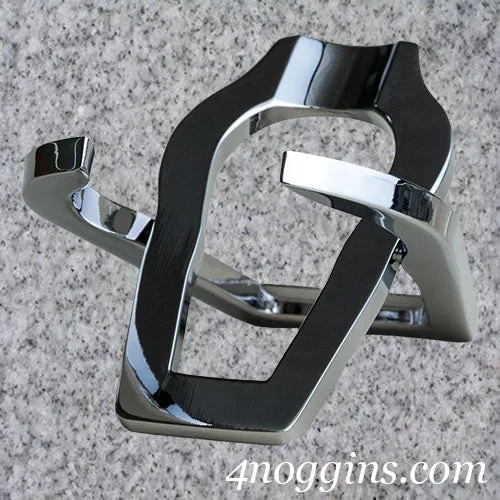 Chrome Metal Folding Pipe Stand