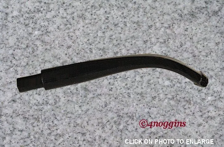 Missouri Meerschaum: Replacement Stem: Black Non-Filtered Bent