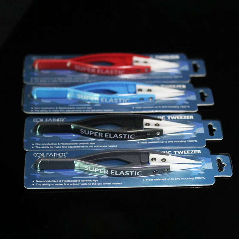 Coil Father Elastic Ceramic Tweezers