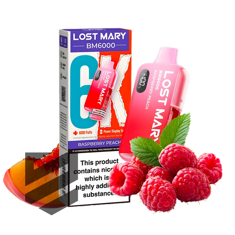 Lost Mary - BM6000 - Rasperry Peach - Vape Kit