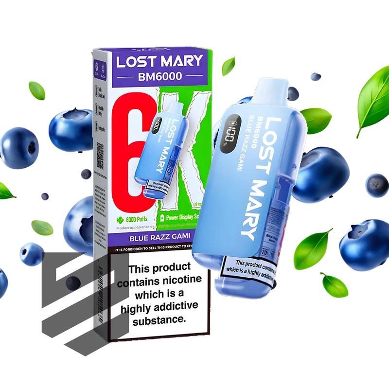 Lost Mary - BM6000 - Blue Razz Gami - Vape Kit