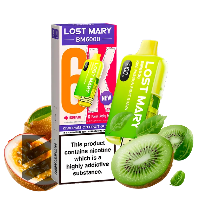 Lost Mary - BM6000 - Kiwi Passionfruit Guava - Vape Kit