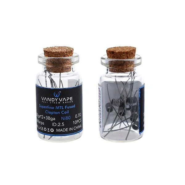 Vandy Vape Superfine MTL Fused Clapton Fertigwicklung Coil Fertigcoil - 10 Stück / Flasche