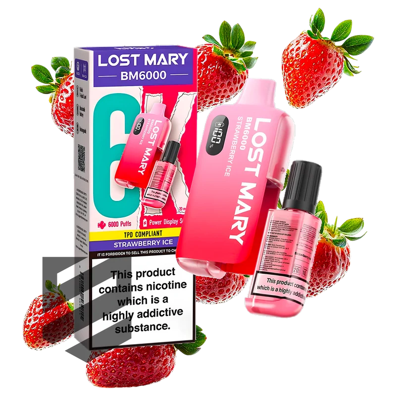 Lost Mary - BM6000 - Strawberry Ice - Vape Kit