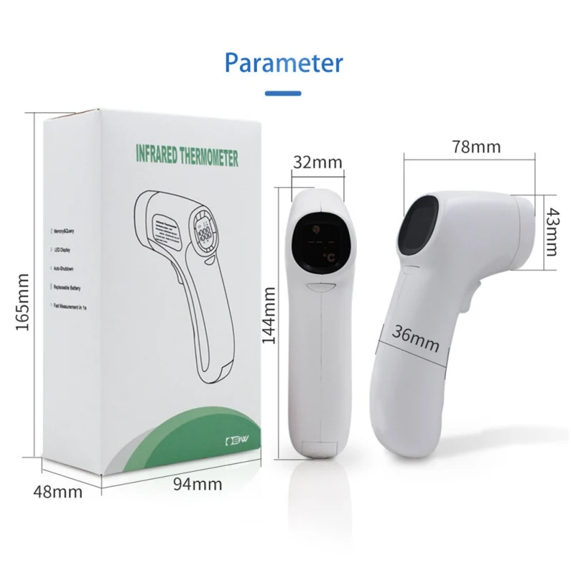 Stirn-Thermometer berührungsloses Hand-infrarot-Thermometer