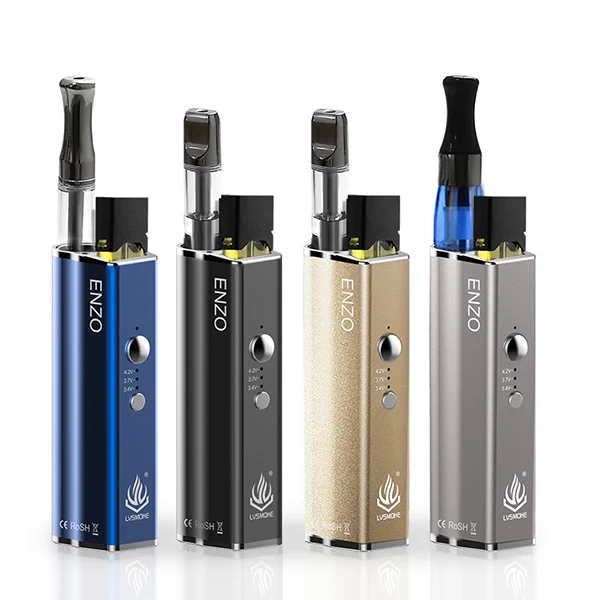 LVSmoke Enzo 4 in 1 450mAh Variable Voltage VV Box Mod für dicke Öle/Flüssigkeiten/Konzentrate/Trocken Cartridges Tank