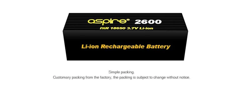 Aspire INR 18650 Li-Ionen-Akku 20A 2600mAh