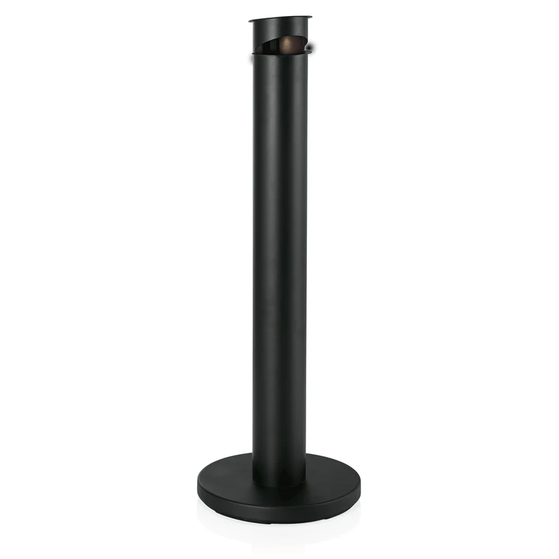 Standascher, Ø 13 cm, schwarz, pulverbeschichteter Stahl