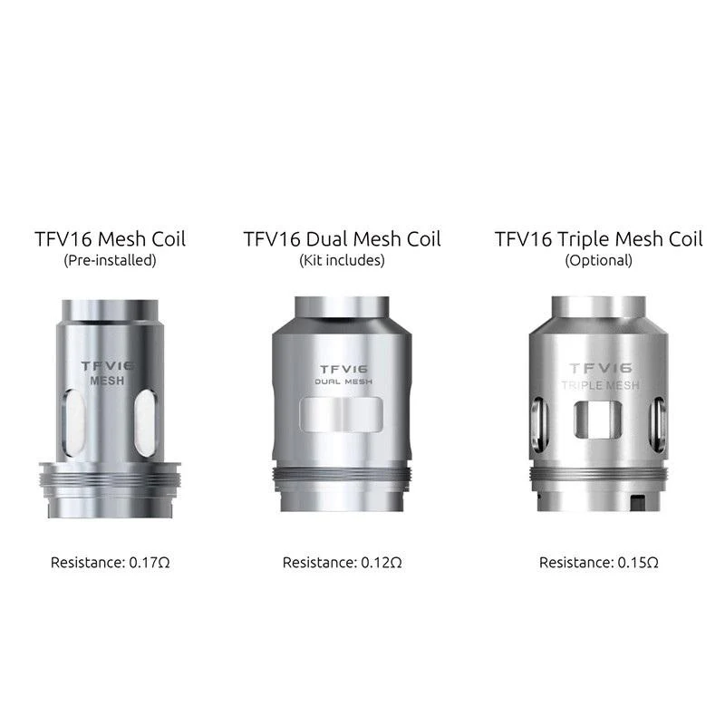 SMOK TFV16 Ersatznetz Coils für Mag P3 Kit, TFV16 Tank, TFV18 Tank 3 Stück/Packung