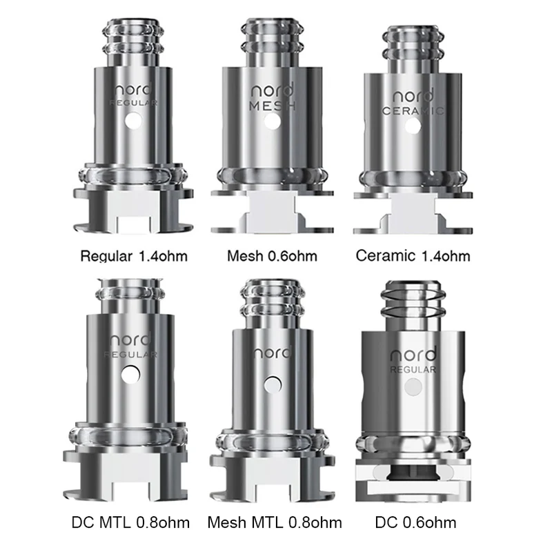5 Stück / Packung - Smok Nord Ersatz Coils für Priv N19 Kit, Vape Pen Nord 19 kit, Vape Pen Nord 22 Kit, Nord Aio 19 Kit, Nord Aio 22 Kit, Alike Kit, Nord 2 Kit, Fetch Mini Kit, RPM40 Kit, Nord Kit, Nord 50W Kit ,Nord Pro Kit ,Stick N18 Kit