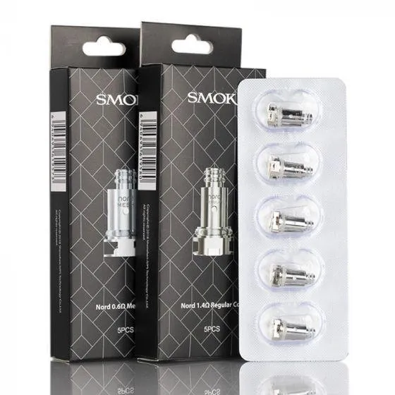 5 Stück / Packung - Smok Nord Ersatz Coils für Priv N19 Kit, Vape Pen Nord 19 kit, Vape Pen Nord 22 Kit, Nord Aio 19 Kit, Nord Aio 22 Kit, Alike Kit, Nord 2 Kit, Fetch Mini Kit, RPM40 Kit, Nord Kit, Nord 50W Kit ,Nord Pro Kit ,Stick N18 Kit