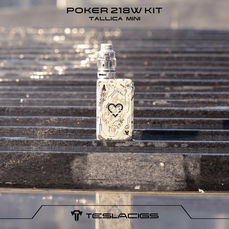 Teslacigs Poker 218 Kit mit Resin Tallica Mini Verdampfer 4ml/6ml