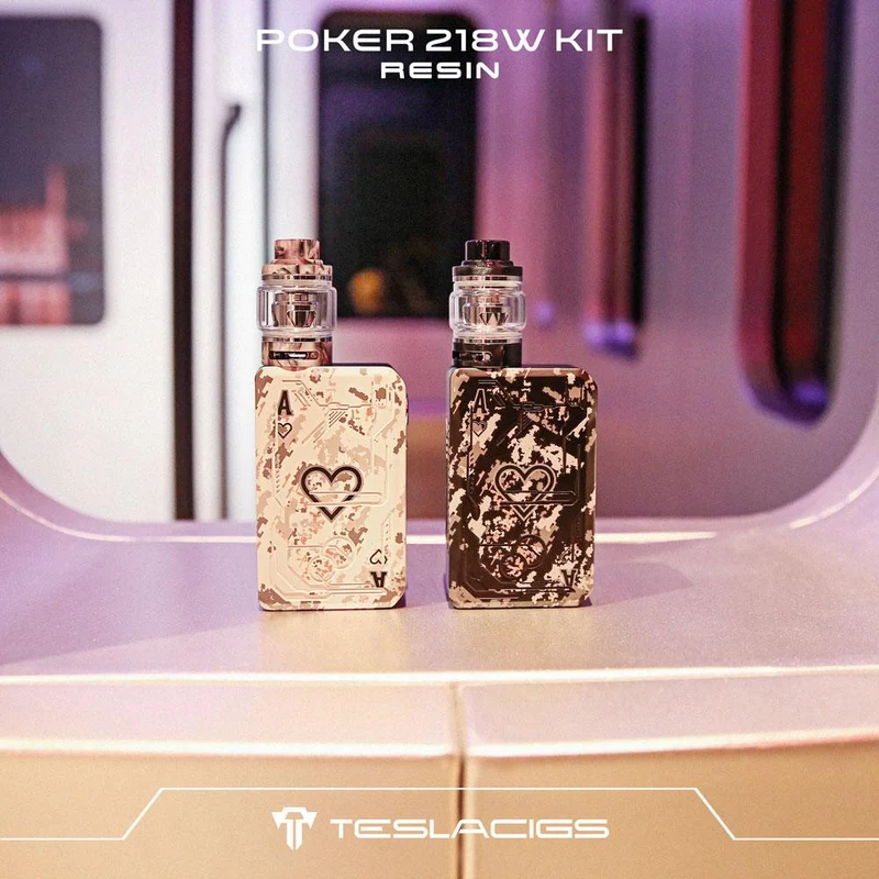 Teslacigs Poker 218 Kit mit Resin Verdampfer 4ml/6ml
