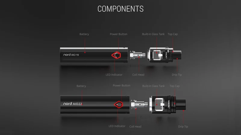 SMOK Nord AIO 19 Starterset - 1300mAh & 2ml