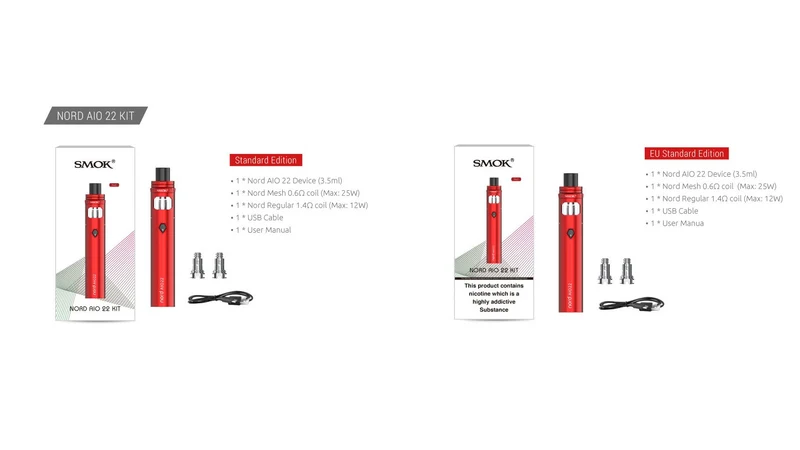 SMOK Nord AIO 22 Starterset - 2000mAh & 3,5ml