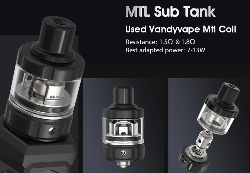 Vandy Vape AP Kit Mit AP MTL Sub Verdampfer - 900mAh & 2ml