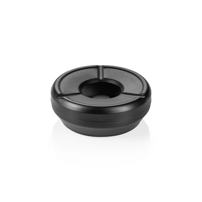 Windaschenbecher, Ø 9,5 cm, schwarz pulverbeschichtet, Edelstahl
