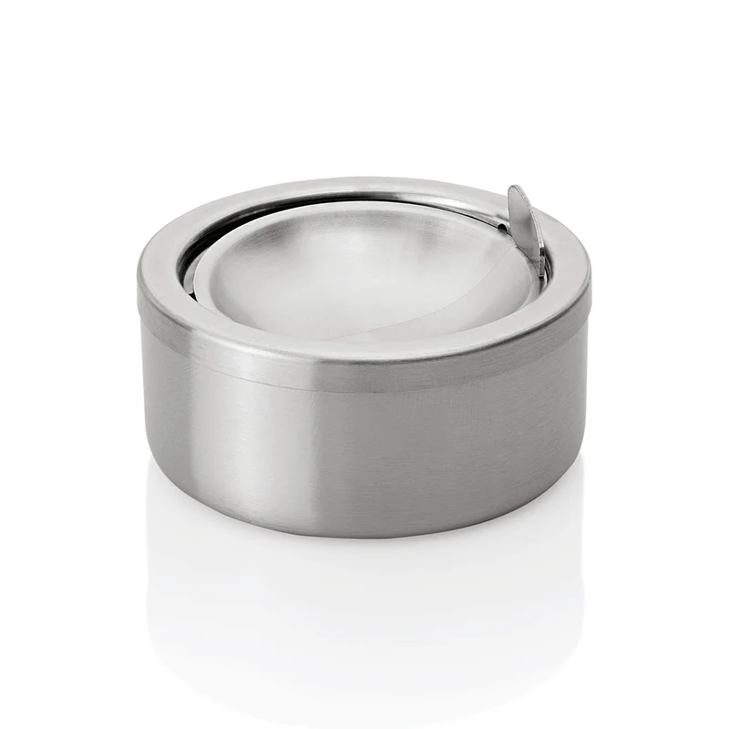 Druckaschenbecher, Ø 11,5 cm, Edelstahl