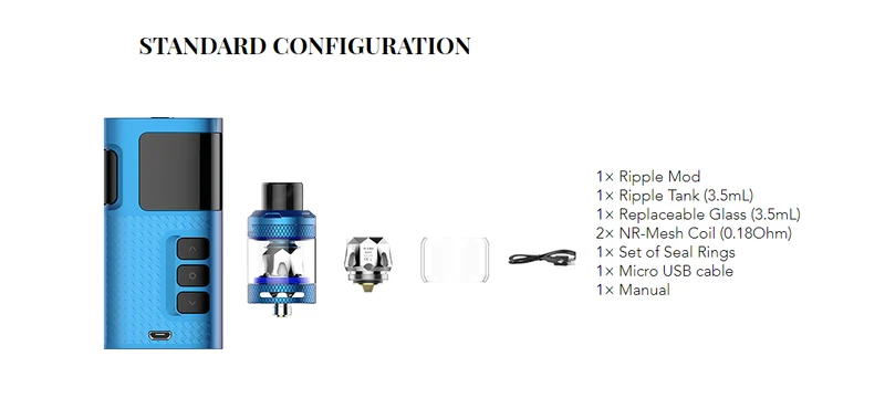 KangerTech Ripple Starter Kit mit 3.5mL Ripple Verdampfer