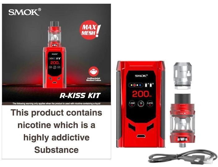 SMOK R-Kiss 200W Starter Kit mit 2ml TFV-Mini V2 Tank Verdampfer