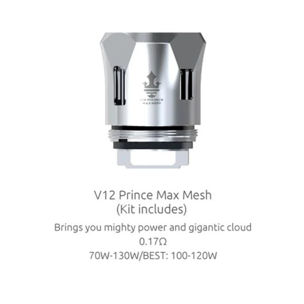 SMOK TFV12 V12 PRINCE TANK Ersatz MESH COILS - 3 Stück/Packung