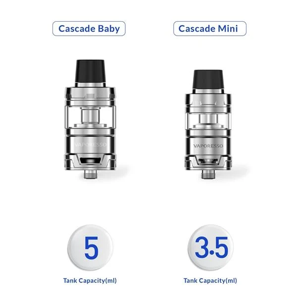 Vaporesso Cascade Baby/Mini Sub Ohm Tank Atomizer Verdampfer - 5ml/3,5ml