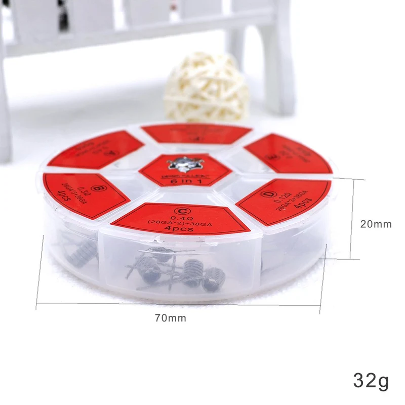 Demon Killer Flame Coil 6 in1 Ni80 Kit - 24 Stück / Packung