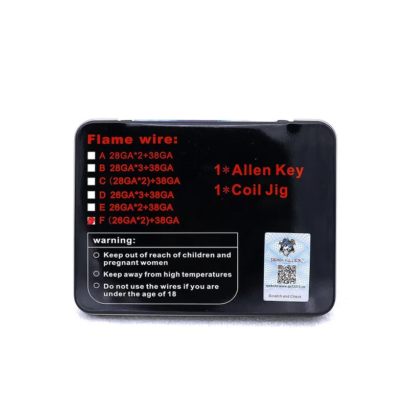 Demon Killer Flame Heizdraht Ni80 - 10 Fuß / Packung