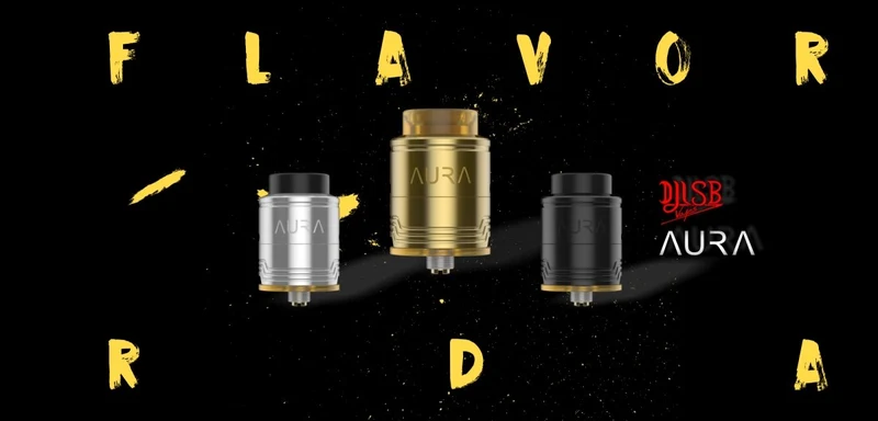 Digiflavor Aura BF RDA Tank Atomizer By DJLsb Vapes - 1.5ml-Gold