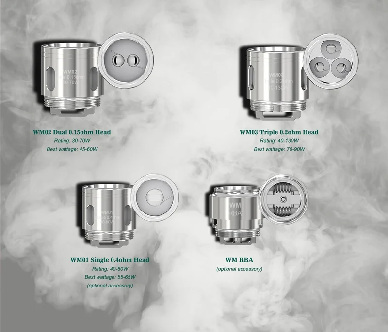 WISMEC GNOME Sub Ohm Tank Verdampferköpfe Ersatz Coils - 5 Stück / Packung