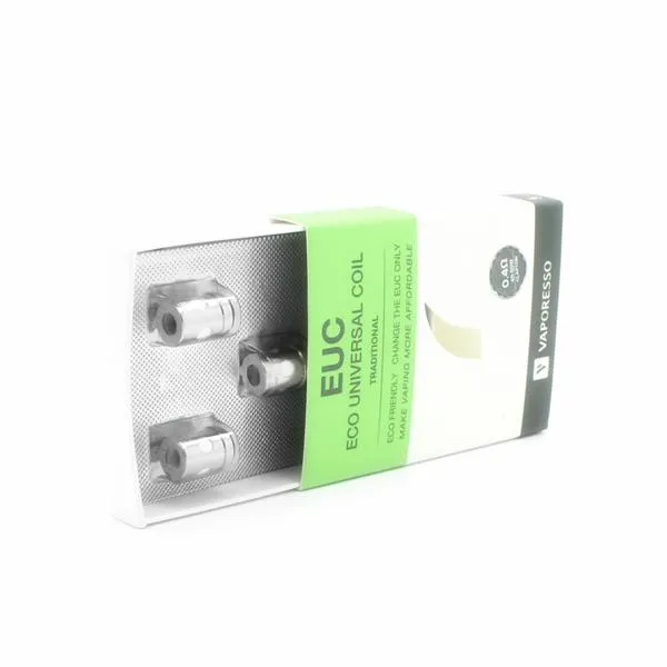 Vaporesso EUC Core Coils (0.3ohm & 0.4ohm & 0.5ohm & 0.6ohm) for Vaporesso Veco Tank & Veco Plus Tank & Tarot Nano Kit & Nebula Kit (5 Stück / Packung)