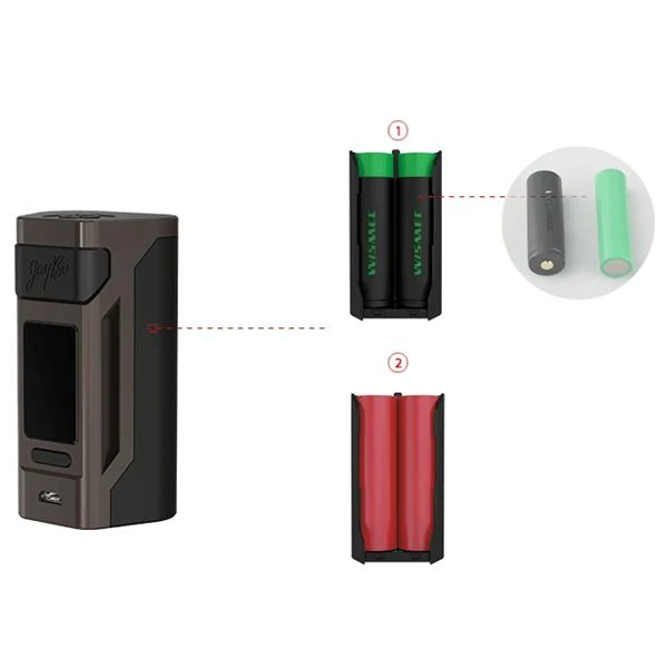 Wismec Reuleaux RX2 20700 200W TC Kit mit GNOME Tank - 4ml