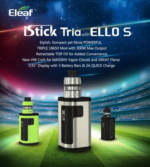 Eleaf iStick Tria 300W Kit mit ELLO S Tank