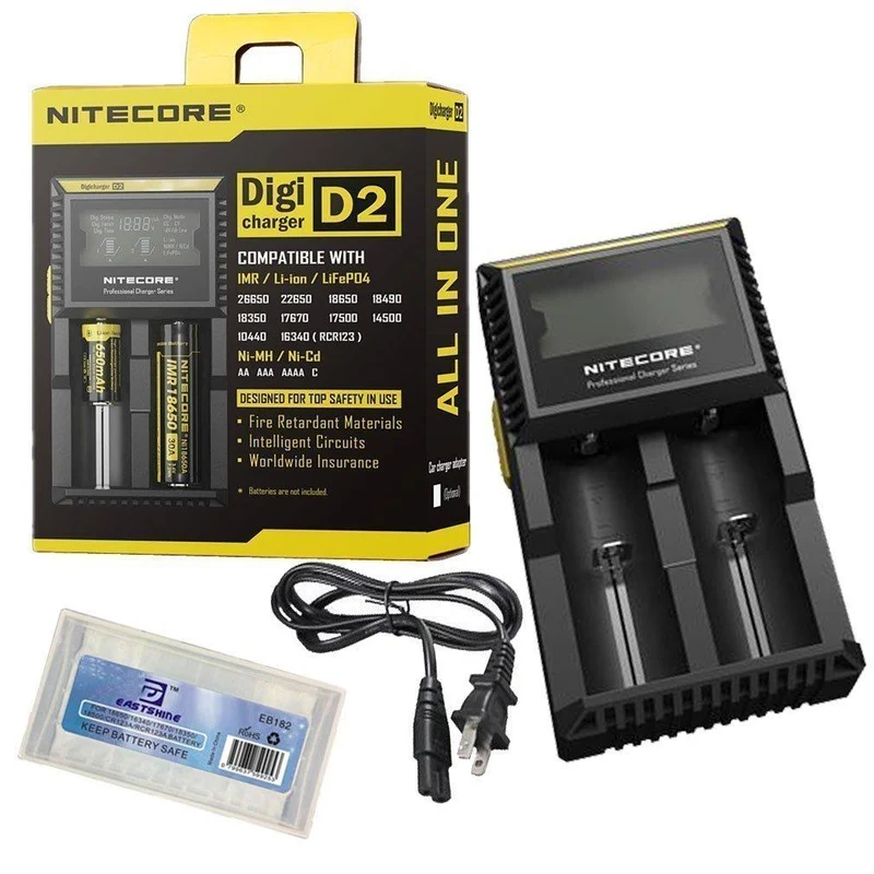 Nitecore New i2 Intellicharger Batterie Ladegerät EU/US