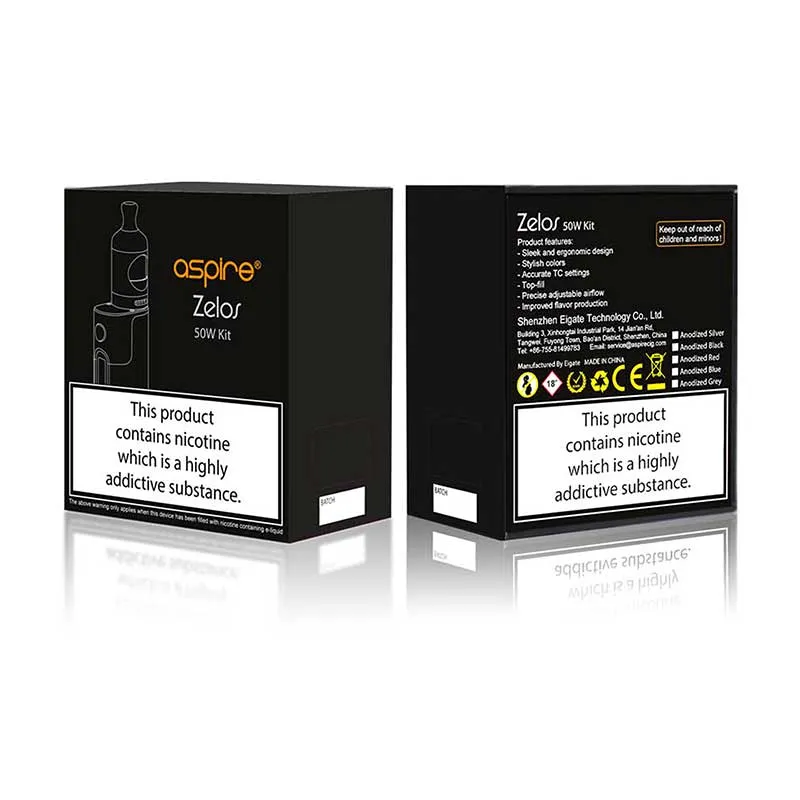 Aspire Zelos 50W Starter Kit Starterset mit Nautilus 2 - 2ml & 2500mAh