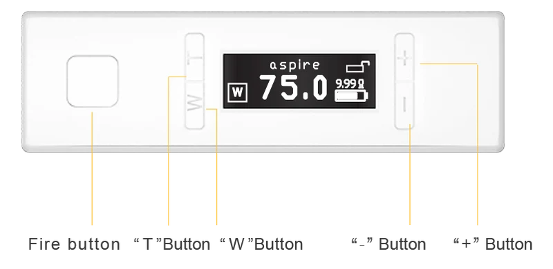 Aspire EVO75 Starterkit Starterset mit Atlantis EVO - 2 ml
