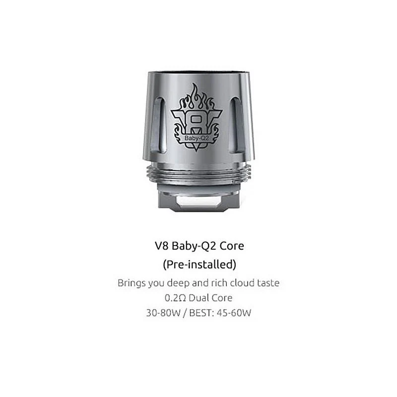 SMOK V8 Baby - Q2 Coil 0,4/0,6 Ohm - 5 Stück / Packung