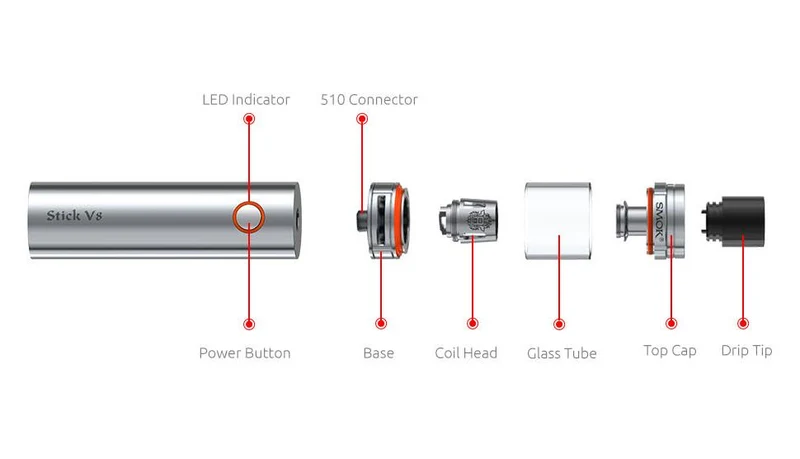 SMOK STICK V8 Starterkit Starterset mit TFV8 Big Baby Tank - 5,0 ml & 3000mAh