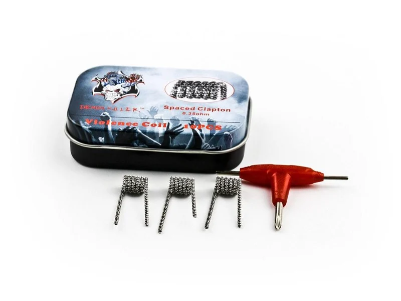 Demon Spaced Clapton Fertigwicklung Coil Fertigcoil 0,35 Ohm - 10 Stück / Packung