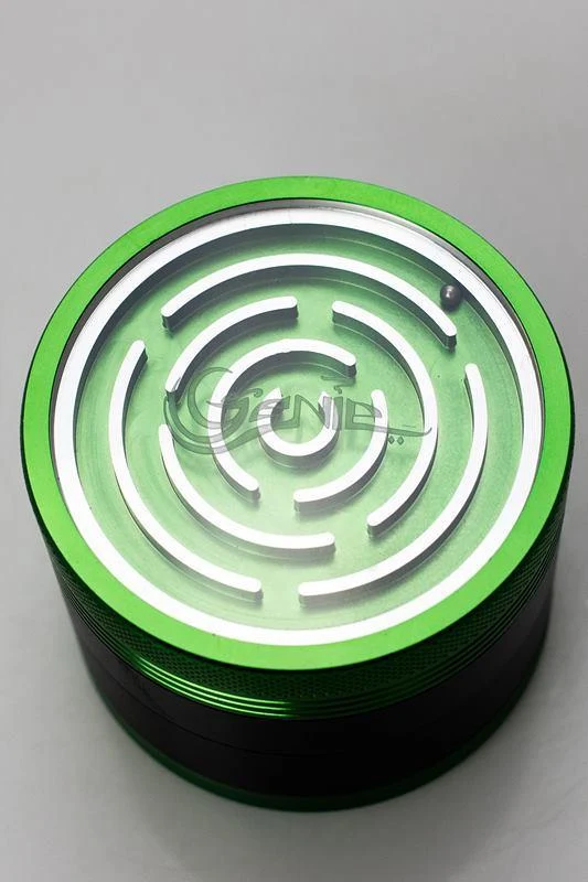 Genie metal ball maze aluminium grinder