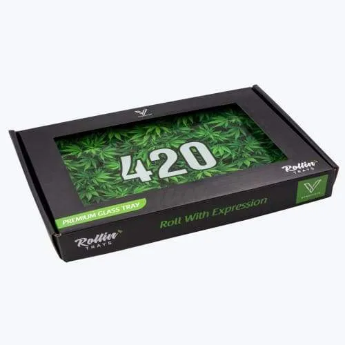 V-syndicate- 420 Green Glass Rollin' Tray