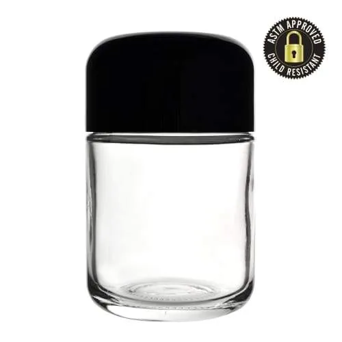 4 oz Arched Child Resistant Glass Jar (100 Count)
