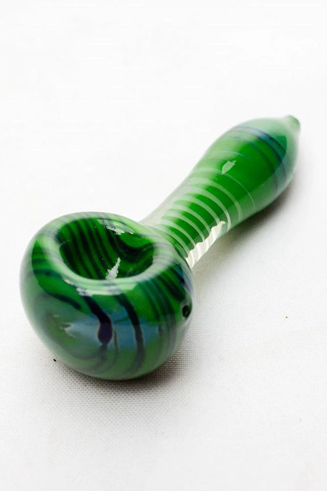 3.5" Color Soft glass hand pipe (3 ea per pack)